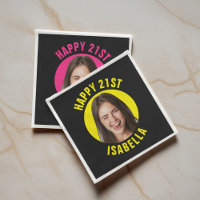 Fun Custom Face Photo Happy 21st Birthday