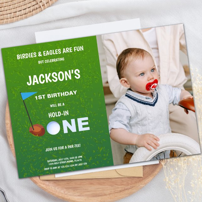 Fun Custom Golf Party Invite (Golf Par-Tee Invitations with photo)
