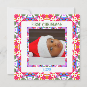 Fun Custom Jolly Festive Christmas Photo Gift Card