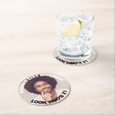 Sottobicchiere Lucido Blu 40° Compleanno Con Frase Divertente Happy Birthday Days Hours Old