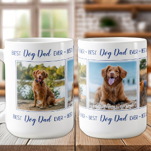 Fun Custom Photo Blue Dog Dad Coffee Mug