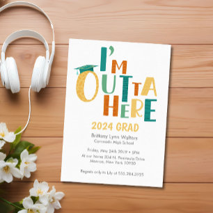 Fun Customisable Graduation Invitation