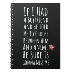 Fun Cute Anime Gifts For Her Kaiwaii Adorable Notebook
