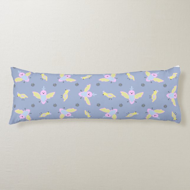 Fun cute bird body pillow  (Front)