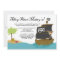 Fun cute boy's pirate birthday party invitation