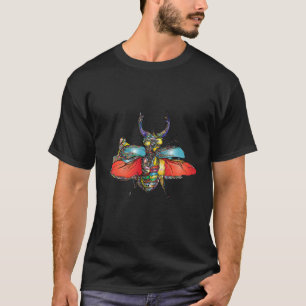 Fun Cute Bug Insect Beetle Colourful Bug Catcher T-Shirt