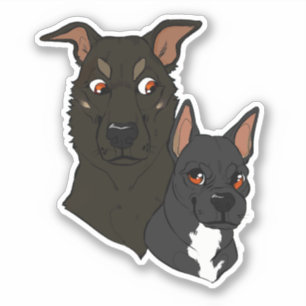 Fun cute Dog Sticker