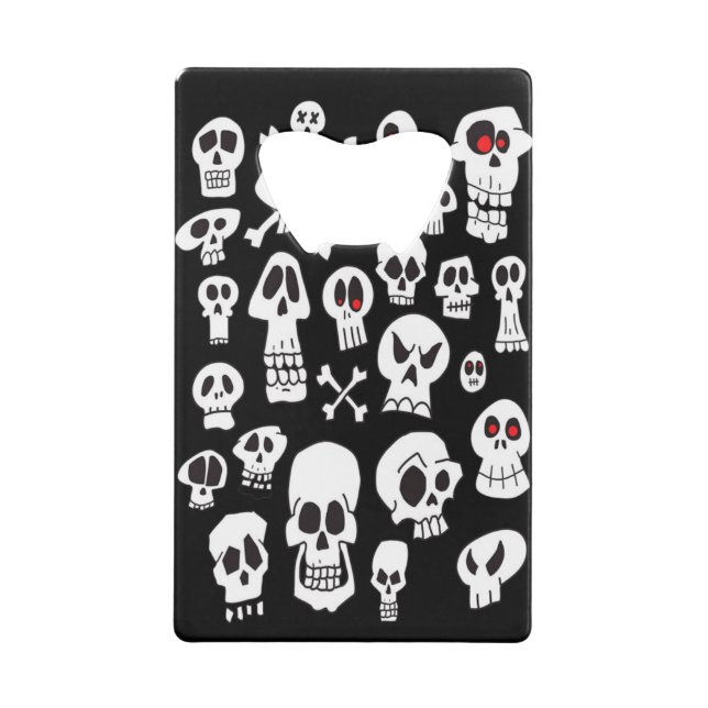 Fun Cute Hand Drawn Skulls (Back)