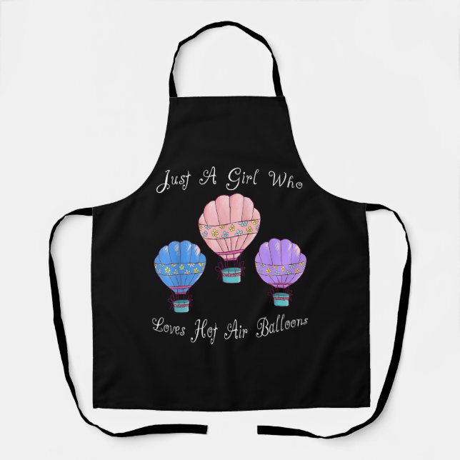 Fun Cute Hot Air Balloon Apron (Front)