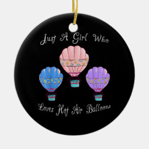 Fun Cute Hot Air Balloon Ceramic Tree Decoration