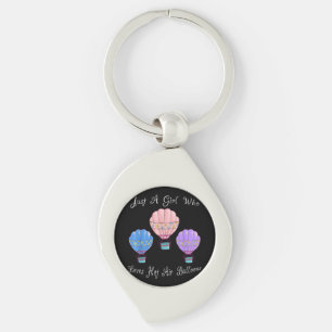 Fun Cute Hot Air Balloon Key Ring