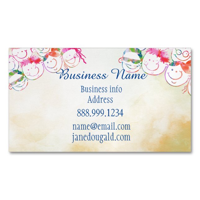 Fun Cute Kids Business Card (Front)