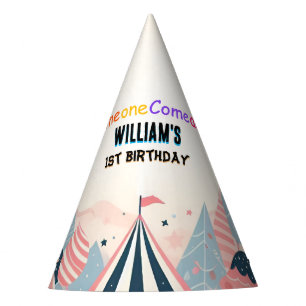 fun cute kids Carnival Circus Show 1st Birthday Party Hat