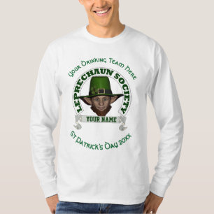 Fun cute leprechaun personalised St Patrick's day T-Shirt