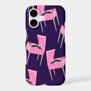 Fun Cute Pink Retro Record Player Pattern