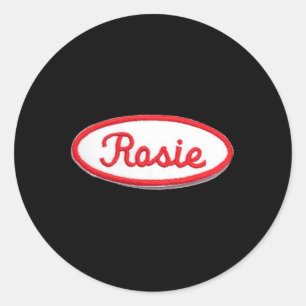 Fun Cute Rosie the Riveter  Feminist Costume  Classic Round Sticker