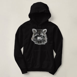 Fun Cute Watercolor Racoon Jazz Hands Humour Hoodie