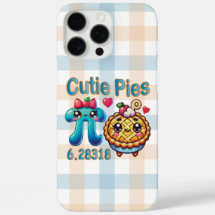 Fun “Cutie Pies” Cute Pi Symbol & Pie Pun iPhone 16 Pro Max Case