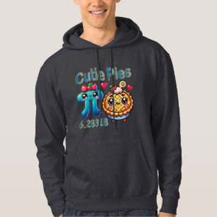 Fun “Cutie Pies” Cute Pi Symbol & Pie Pun Hoodie