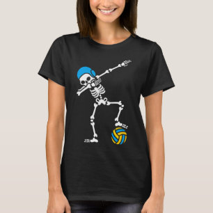 Fun Dab dabbing skeleton Water polo Halloween swim