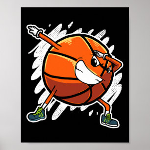 Fun Dabbing Basketball Ball Dab Sports Player  Poster