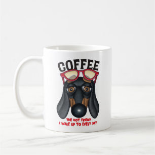 Fun Dachshund and Coffee Mug