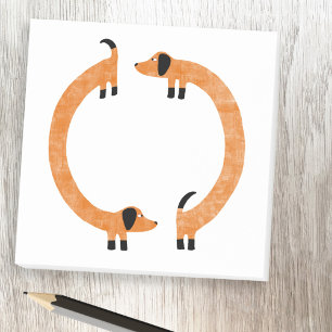 Fun Dachshund Post-it Notes