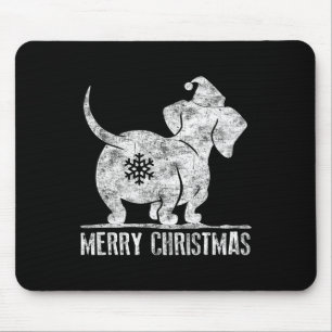 Fun Dachshund Ugly Christmas Weiner Dog Lovers Wo Mouse Mat