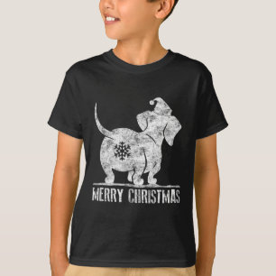 Fun Dachshund Ugly Christmas Weiner Dog Lovers Wo T-Shirt