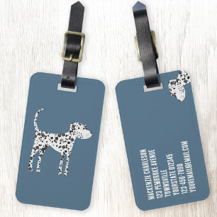 Fun Dalmatian Dog Luggage Tag