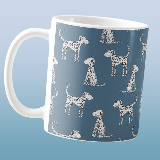 Fun Dalmatian Dog Pattern Coffee Mug
