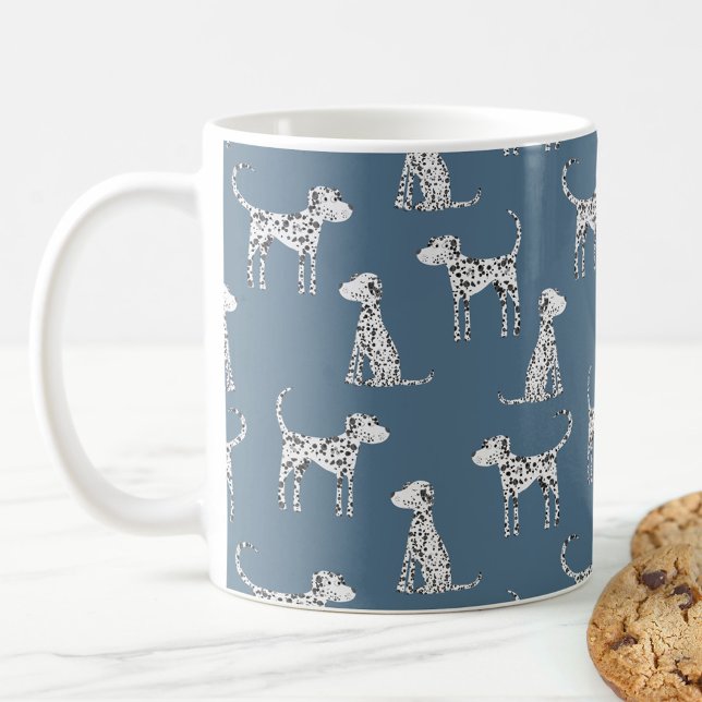 Fun Dalmatian Dog Pattern Coffee Mug (Creator Uploaded)
