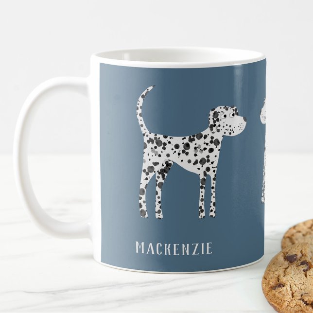 Fun Dalmatian Dog Personalised Coffee Mug (Creator Uploaded)