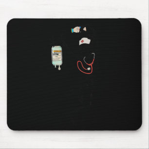 Fun Dancing Skeleton Nurse Halloween Costume Spook Mouse Mat