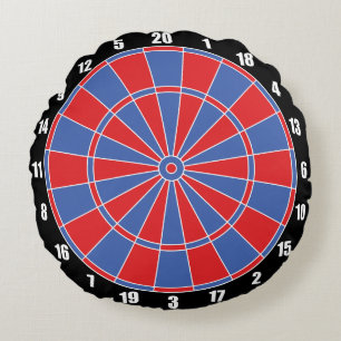 Fun Dartboard Darts Round Pillow