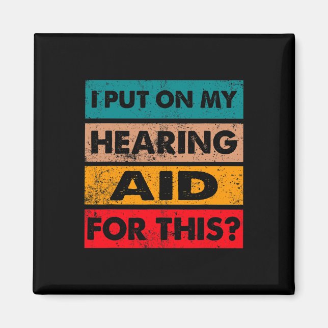 Fun Deaf Pride Awareness Sign Languages Hearing Ai Magnet (Front)