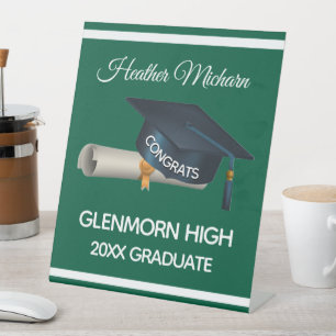 Fun decor! Custom Graduation Party Pedestal Sign