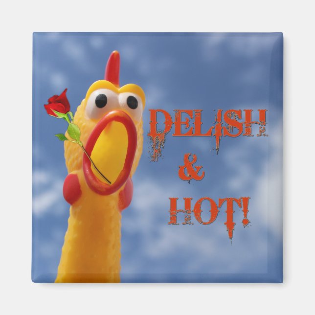 Fun Delish & Hot Chicken Magnet! Magnet (Front)