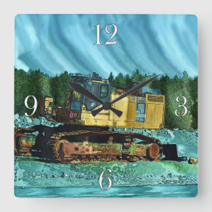 Fun Design for the Kid in All of Us! Square Wall Clock