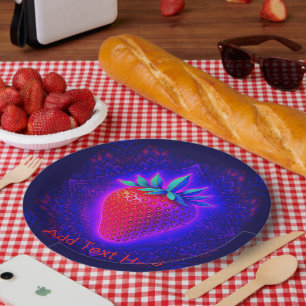Fun Desserts (Strawberry) Paper Plate