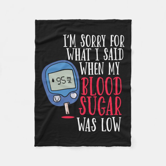 Fun Diabetes  Fleece Blanket (Front)
