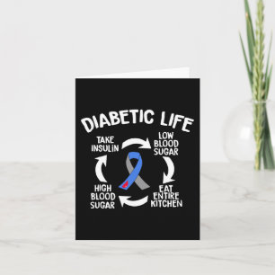 Fun Diabetic Life Cycle Diabetes Awareness Gift  Card