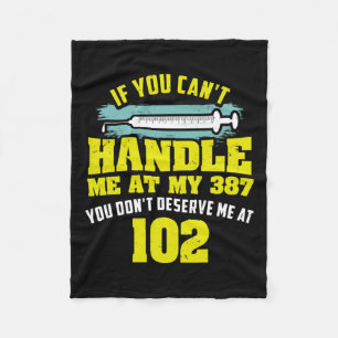 Fun Diabetic Quote If You Cant Handle Me Diabetes Fleece Blanket