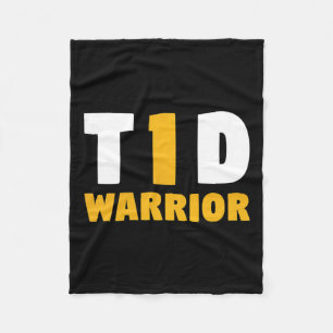 Fun Diabetic Type 1 Diabetes Awareness T1d Quote Fleece Blanket