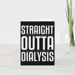 Fun Dialysis For Men Women Kidney Disease Patient Card