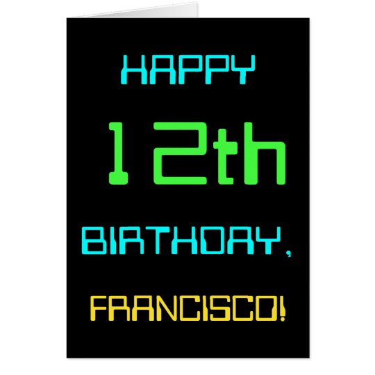 Fun Digital Computing Themed 12th Birthday Card