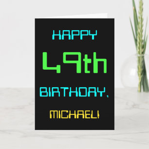 Fun Digital Computing Themed 49th Birthday Card