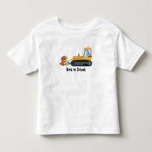 Fun DINO dinosaur tractor Farm School Birthday boy Toddler T-Shirt