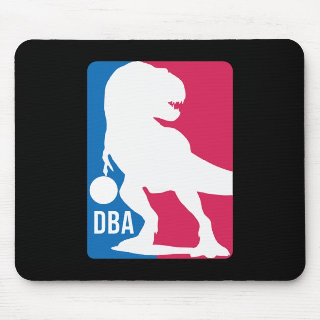 Fun Dinosaur Basketball  Mouse Mat (Front)