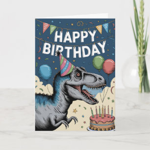 Fun Dinosaur Birthday Card
